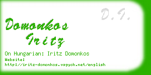 domonkos iritz business card